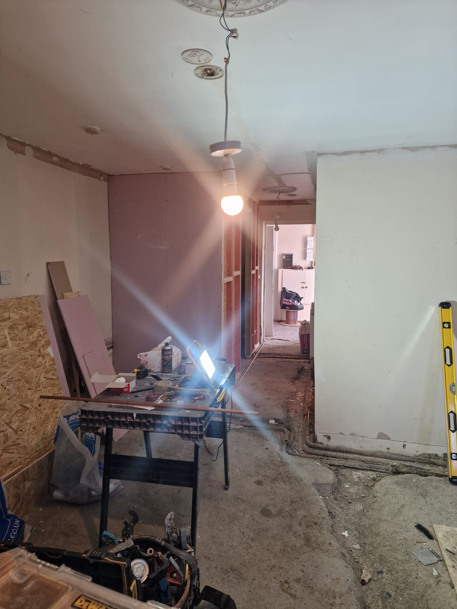 Flat refurbishment in progress, Stanwell — The Bearded Property Co, West London landlord specialists, 020 8050 9389