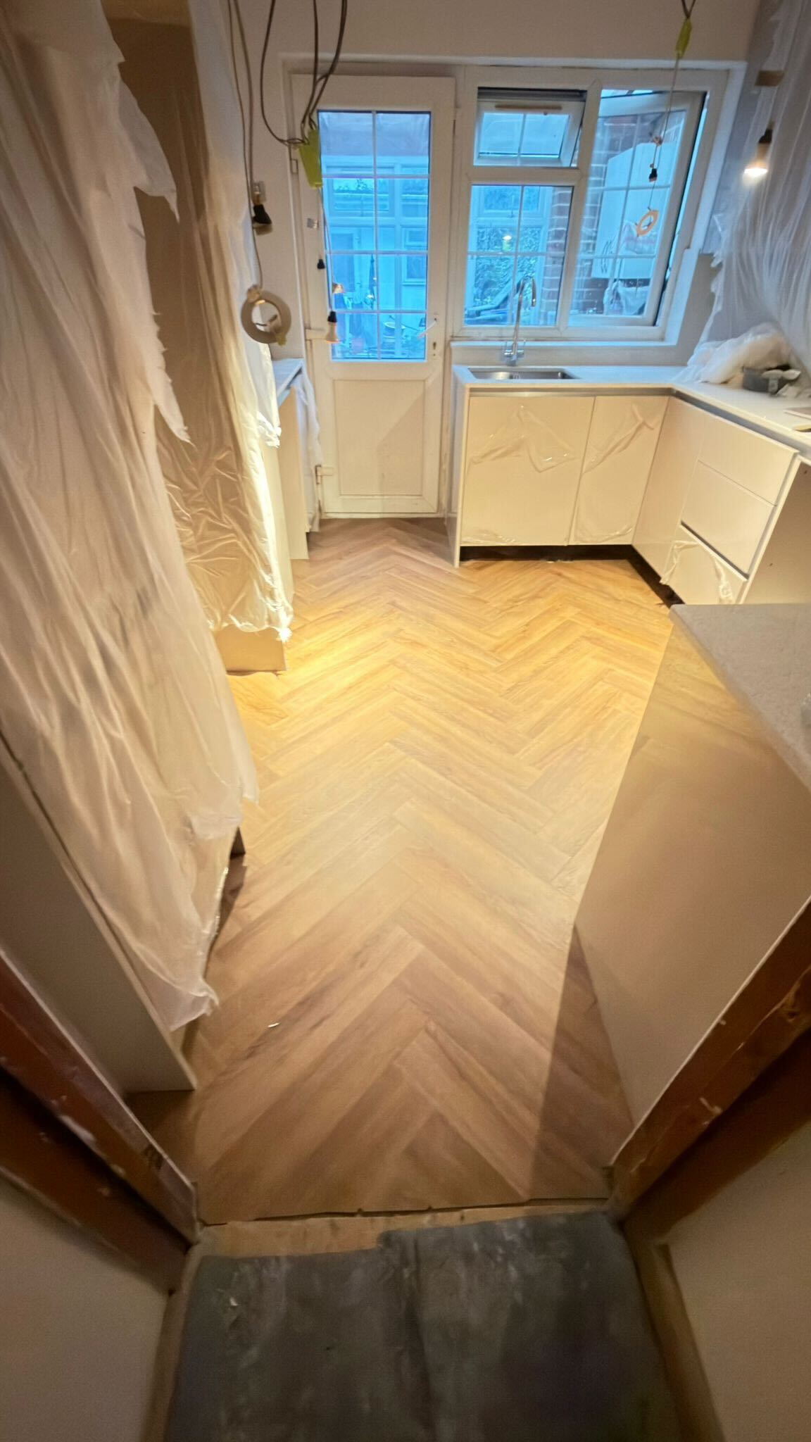 Kitchen refurbishment in progress, Ealing W5 — The Bearded Property Co, call 020 8050 9389