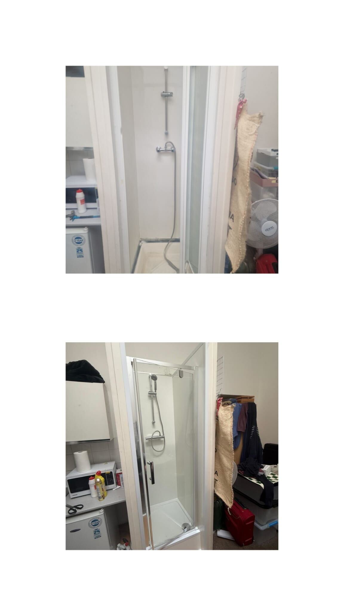 New shower cubicle for HMO in Paddington London
